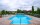 Zahrada s bazénem a posezením, Penzion Pulse Podhájska