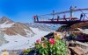 Parádního výhledu se  Vám naskytne při výjezdu lanovkou Stubaier Gletscher