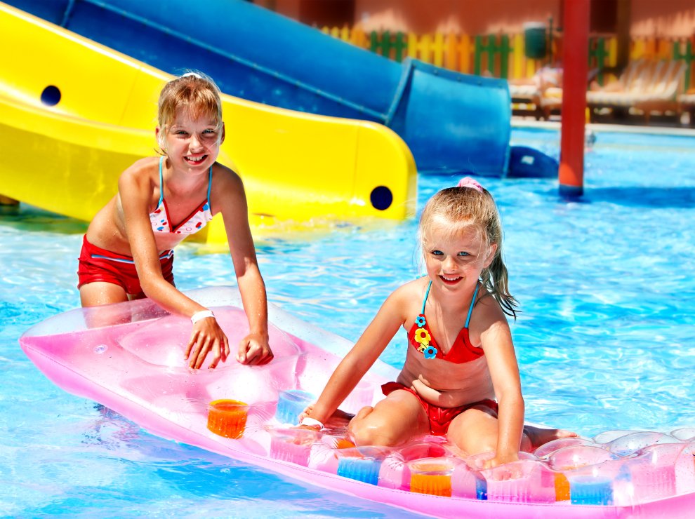 Aquapark, děti, léto